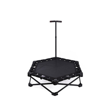 Foldable Fitness Trampoline with Handle Compact Folding Rebounder 2
