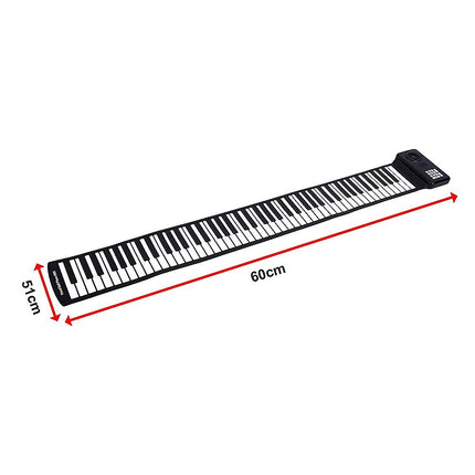 88 Key Portable Foldable Silicone Electronic Keyboard Piano Music 12