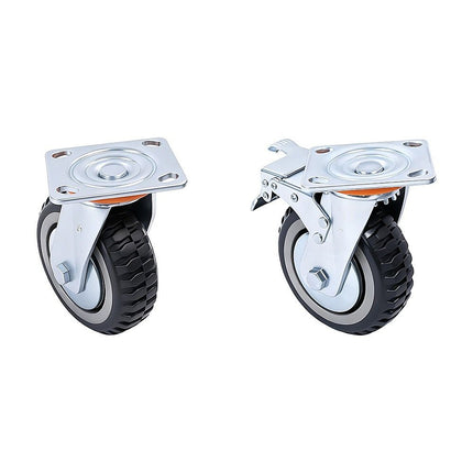 Heavy Duty Plate Caster Wheels Set 4 1200kg Swivel 6