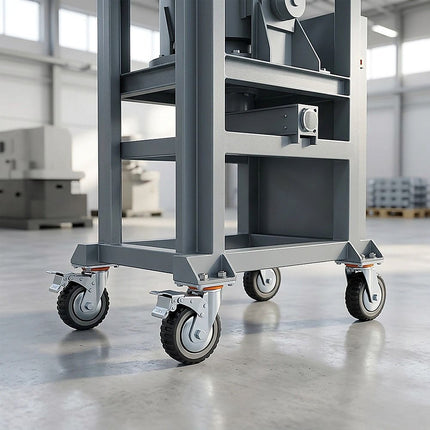 Heavy Duty Plate Caster Wheels Set 4 1200kg Swivel 7