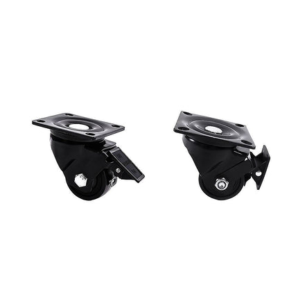 2.5 Inch Heavy Duty Nylon Castor Wheels Set 4 with Brake 6