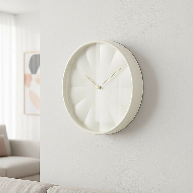 30cm Round Wall Clock Silent Sweep Modern ABS Frame 2