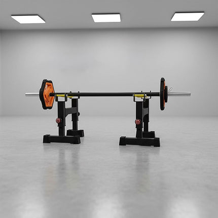 2x Deadlift Sling Racks Barbell Jack Squat Wedge 7