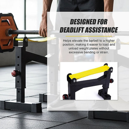2x Deadlift Sling Racks Barbell Jack Squat Wedge 10