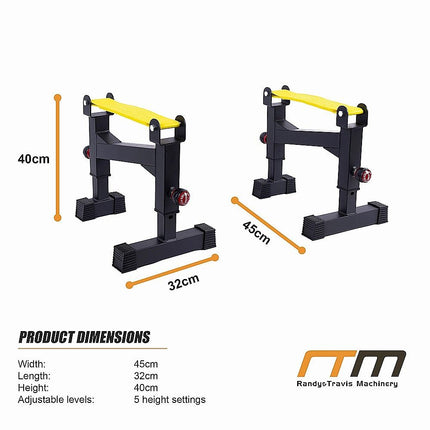 2x Deadlift Sling Racks Barbell Jack Squat Wedge 12