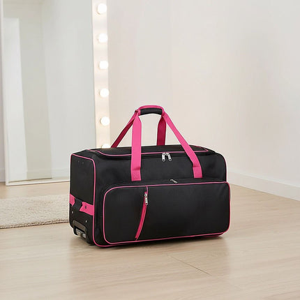 736.6 mm Heavy Duty Rolling Dance Bag with Garment Rack for Travel 6