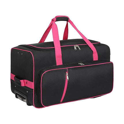 736.6 mm Heavy Duty Rolling Dance Bag with Garment Rack for Travel 11