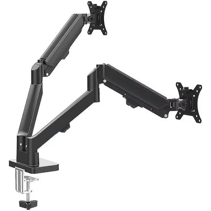 Dual Arm Monitor Desk Mount Bracket Spring Assisted 17–32 Inch Full Motion 6