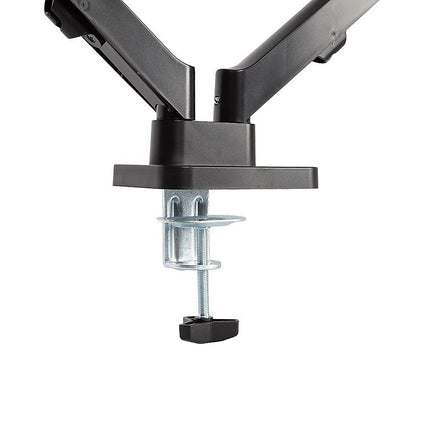 Dual Arm Monitor Desk Mount Bracket Spring Assisted 17–32 Inch Full Motion 10