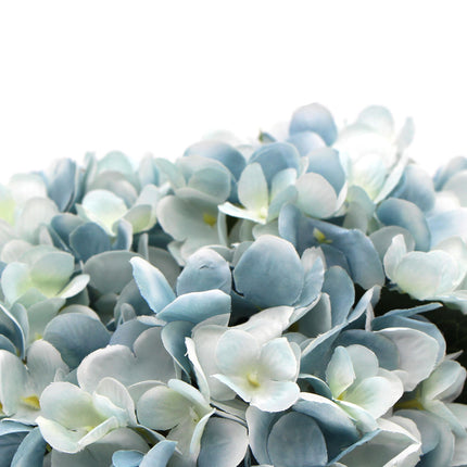Premium Faux Hydrangea With Glass Vase (Artificial Flowering Blue Hydrangea) 23cm 4