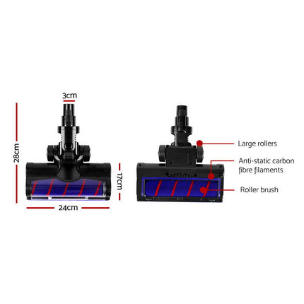 Devanti Stick Vacuum Cleaner Motorised Roller Brush Head 3