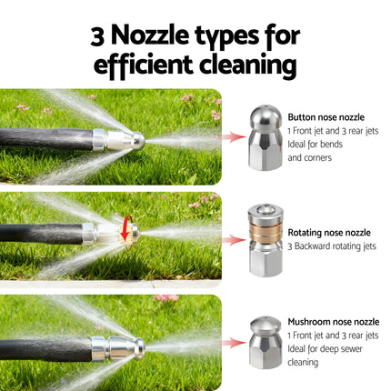 Giantz Pressure Washer Hose 30M 5800PSI Power Replacement Extension 1/4'' Quick Connect 5