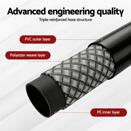 Giantz Pressure Washer Hose 30M 5800PSI Power Replacement Extension 1/4'' Quick Connect 6