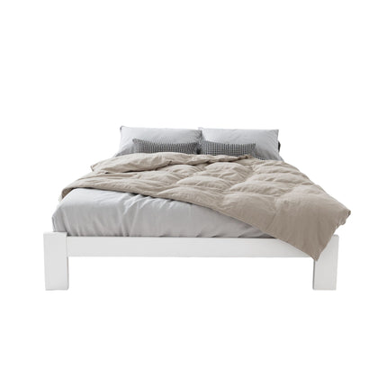 Artiss Bed Frame Double Size Wooden White JADE 2