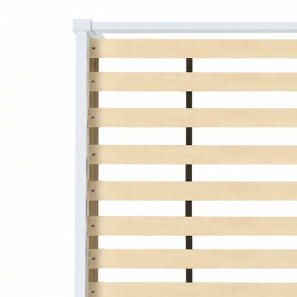 Artiss Bed Frame Double Size Wooden White JADE 5