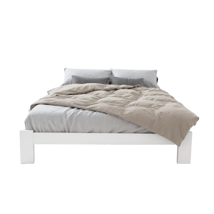 Artiss Bed Frame Queen Size Wooden White JADE 3