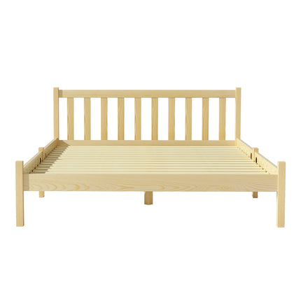 Artiss Bed Frame Double Size Wooden Oak SOFIE 4