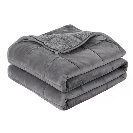 Giselle Bedding Weighted Blanket Fleece Sherpa Heavy Blanket 4.5KG 2
