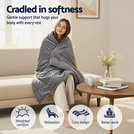 Giselle Bedding Weighted Blanket Fleece Sherpa Heavy Blanket 4.5KG 6