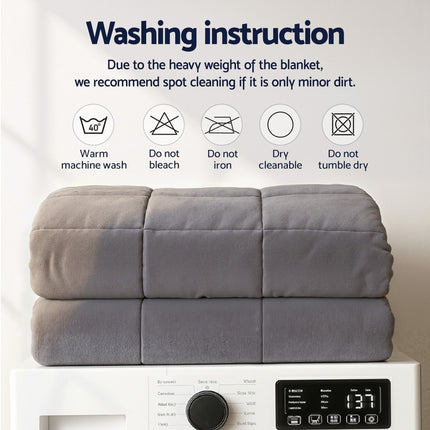 Giselle Bedding Weighted Blanket Fleece Sherpa Heavy Blanket 4.5KG 11