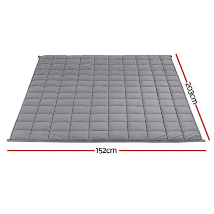 Giselle 9KG Weighted Blanket Adults Kid Anti Anxiety Gravity Blankets Sherpa Fleece 2