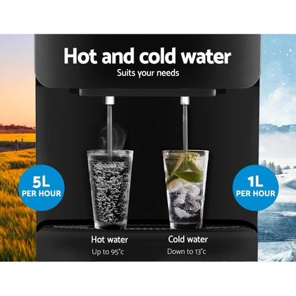Devanti Water Cooler Dispenser Stand Black 5