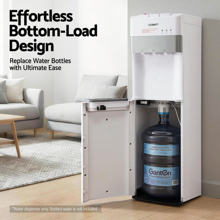 Devanti 3 Taps Water Cooler Dispenser Bottom Loading Dispenser Chiller Filter Purifier 5