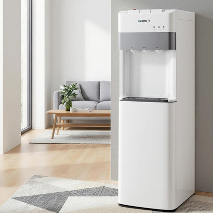 Devanti 3 Taps Water Cooler Dispenser Bottom Loading Dispenser Chiller Filter Purifier 11