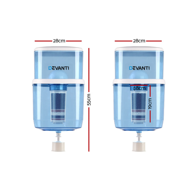 Devanti Water Cooler Dispenser 22L Filter Bottle 2