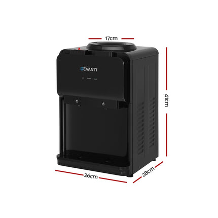 Devanti Water Cooler Dispenser Bench Top Black 2