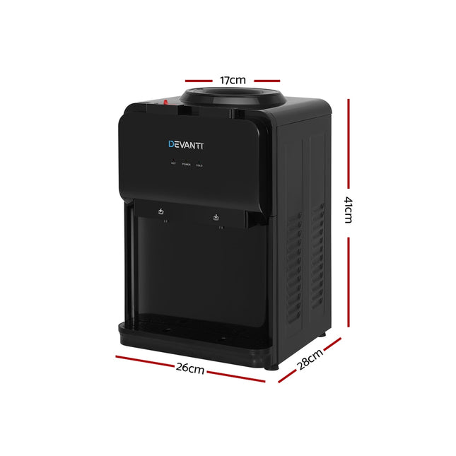 Devanti Water Cooler Dispenser Bench Top Black 2