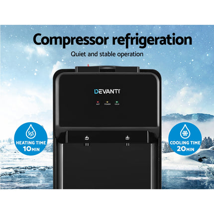 Devanti Water Cooler Dispenser Bench Top Black 6