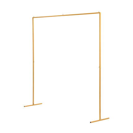 2M Backdrop Stand Wedding Background Decoration Party Flower Balloon Display Golden 3