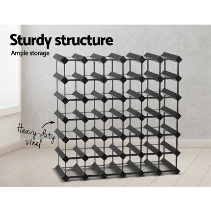 Artiss Wine Rack 42 Bottle Black 4