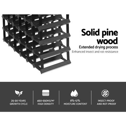 Artiss Wine Rack 42 Bottle Black 5