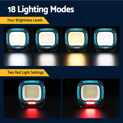 Giantz Work Light Torch Rechargeable USB Cordless Magnetic LED Lamp Charging 5