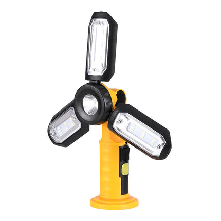 Giantz Work Light Rechargeable USB Cordless LED Lamp Hook Rotation Folding 3