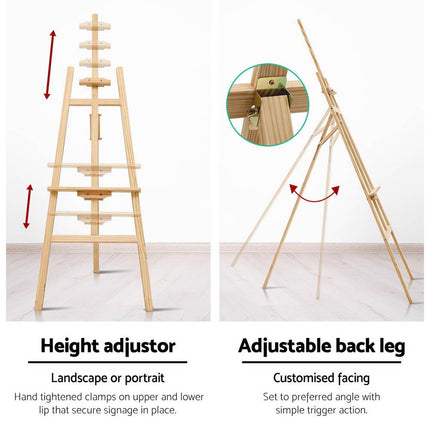 Artiss Painting Easel Pine Wood 175cm 5