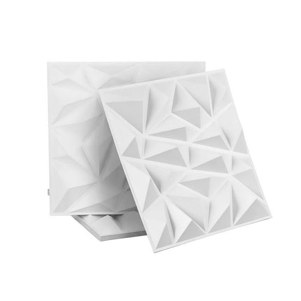 Artiss 3D Wall Panels Diamond PVC Decorative Panels 50x50cm Set of 15 Feature Wall 3