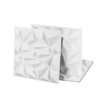Artiss 3D Wall Panels Diamond PVC Decorative Panels 50x50cm Set of 15 Feature Wall 9