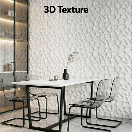Artiss 3D Wall Panels PVC Decorative Panels 50x50cm Set of 15 Feature Wall Poly 4