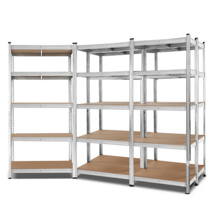 Giantz 5x1.8M Garage Shelving Warehouse Rack Pallet Racking Storage Shelf Silver 8