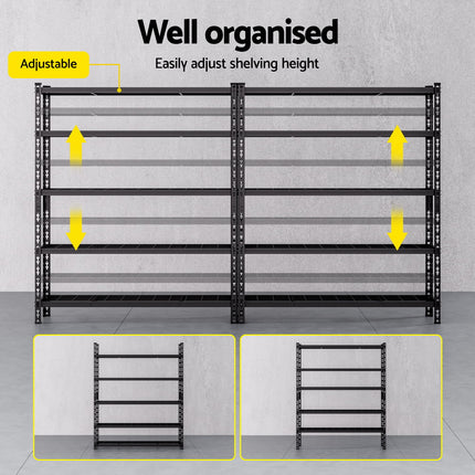 1.8MX2.4M Giantz Garage Shelving Warehouse Rack 5