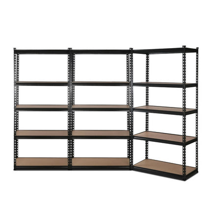Giantz 3x1.8M Garage Shelving Warehouse Rack Pallet Racking Storage Shelve Black 7