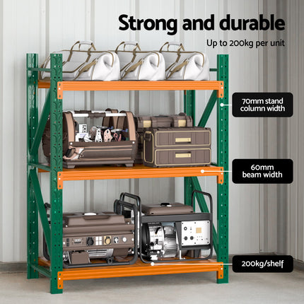 Giantz 1.2Mx1.5M Garage Shelving Warehouse Rack 4