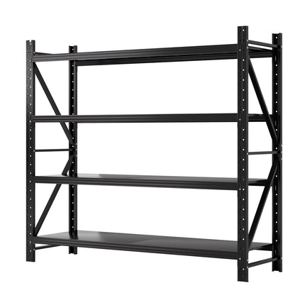 Giantz 2Mx1.8M Garage Shelving Warehouse Rack Pallet Racking Storage Shelf Black 7