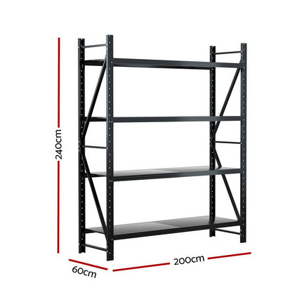 Giantz 2.4Mx2M Warehouse Shelving Garage Rack 2