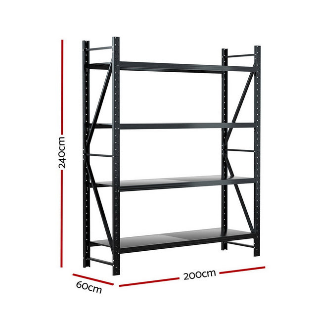 Giantz 2.4Mx2M Warehouse Shelving Garage Rack 2