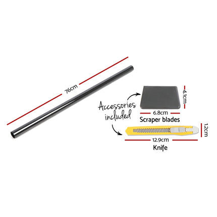 Giantz Window Tint Film Black Roll 15% VLT Home House 76cm X 7m Tinting Tools 2