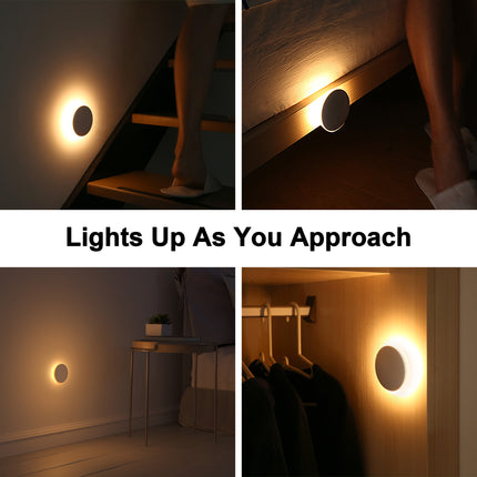 AIPOWER Motion Sensor Night Light USB-C Rechargeable Closet Light 3 Packs 7